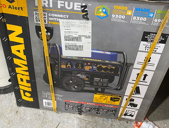 Delivering a brand new FIRMAN unit in its original box to a home located in Portola Valley.